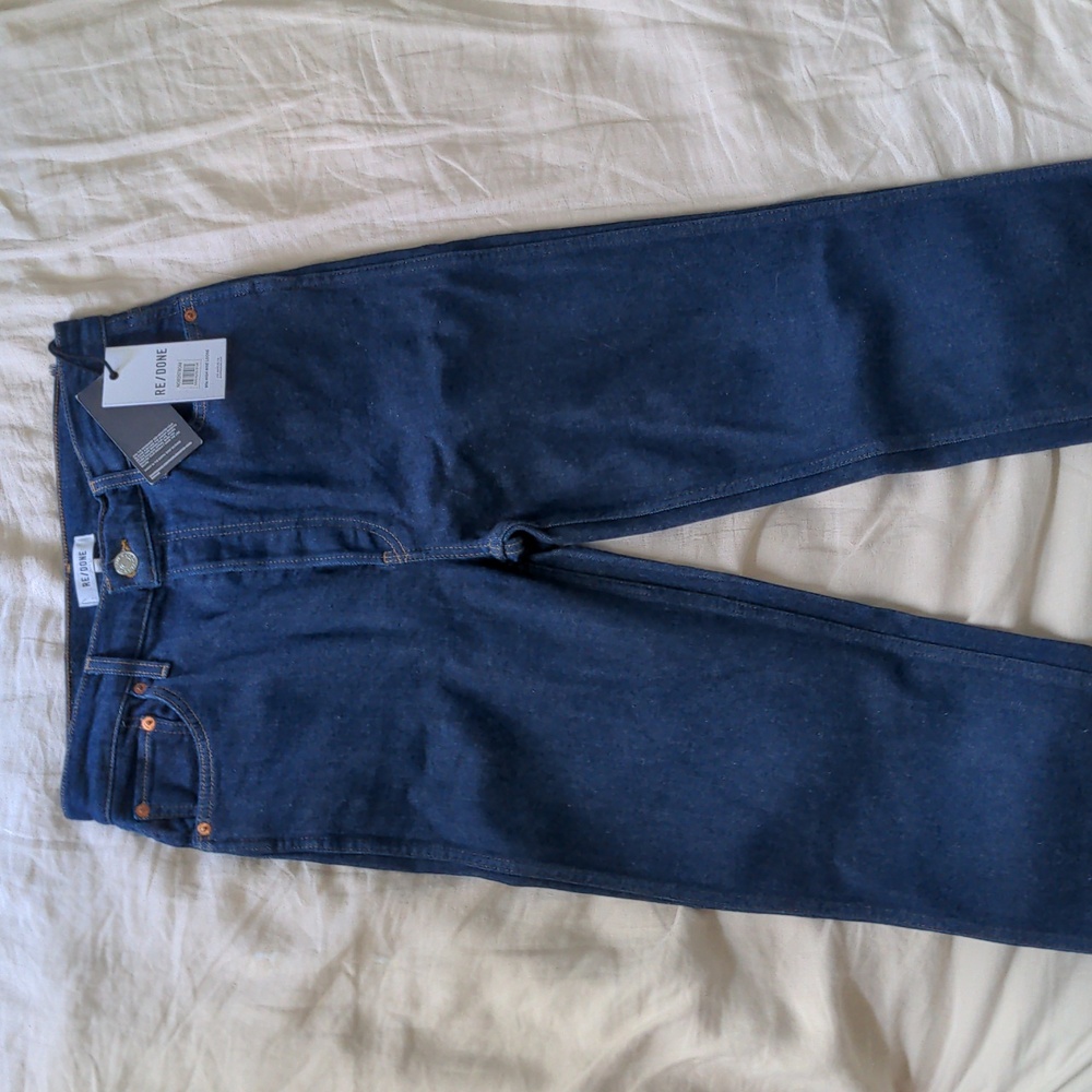 NWT Re/Done 90s High Rise Loose Jeans Rigid rinse 29
